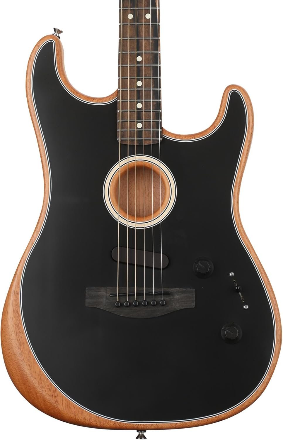Fender AM Acoustasonic Stratocaster Black - Acoustic Guitar