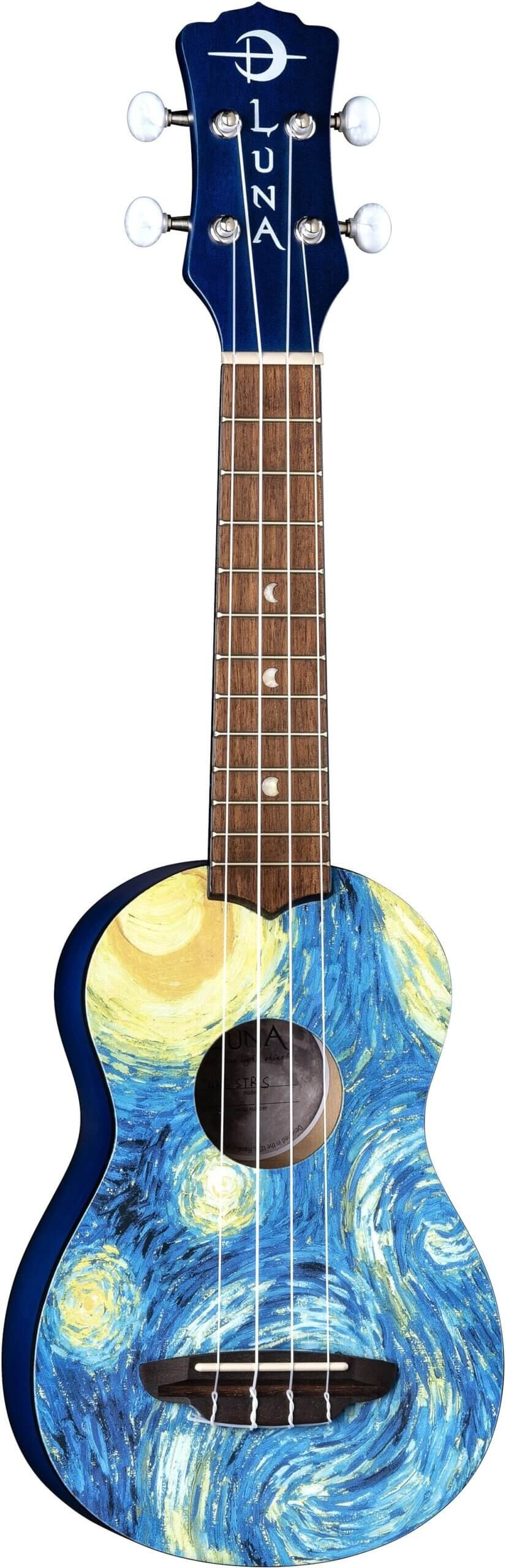 Luna Starry Night Soprano Ukulele (with Gig Bag)