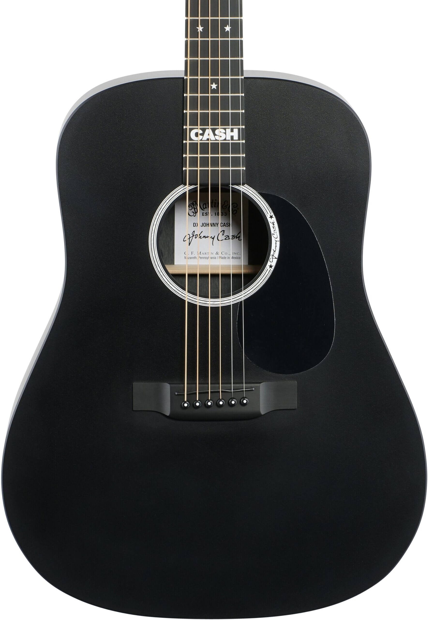Black Martin DX Johnny Cash Acoustic-Electric Guitar