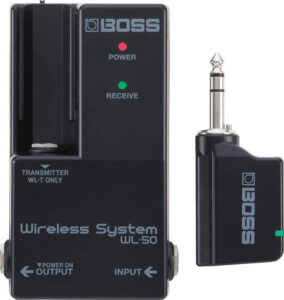 OSS Wl-50 Guitar Wireless System, Plug-And-Play Wireless System In A Stompbox-Size format for Pedalboards,Black