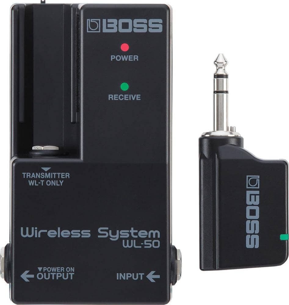 OSS Wl-50 Guitar Wireless System, Plug-And-Play Wireless System In A Stompbox-Size format for Pedalboards,Black