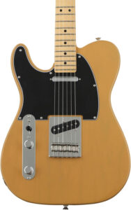Fender Player Telecaster SS Electric Guitar, Butterscotch Blonde, Maple Fingerboard, Left-Handed