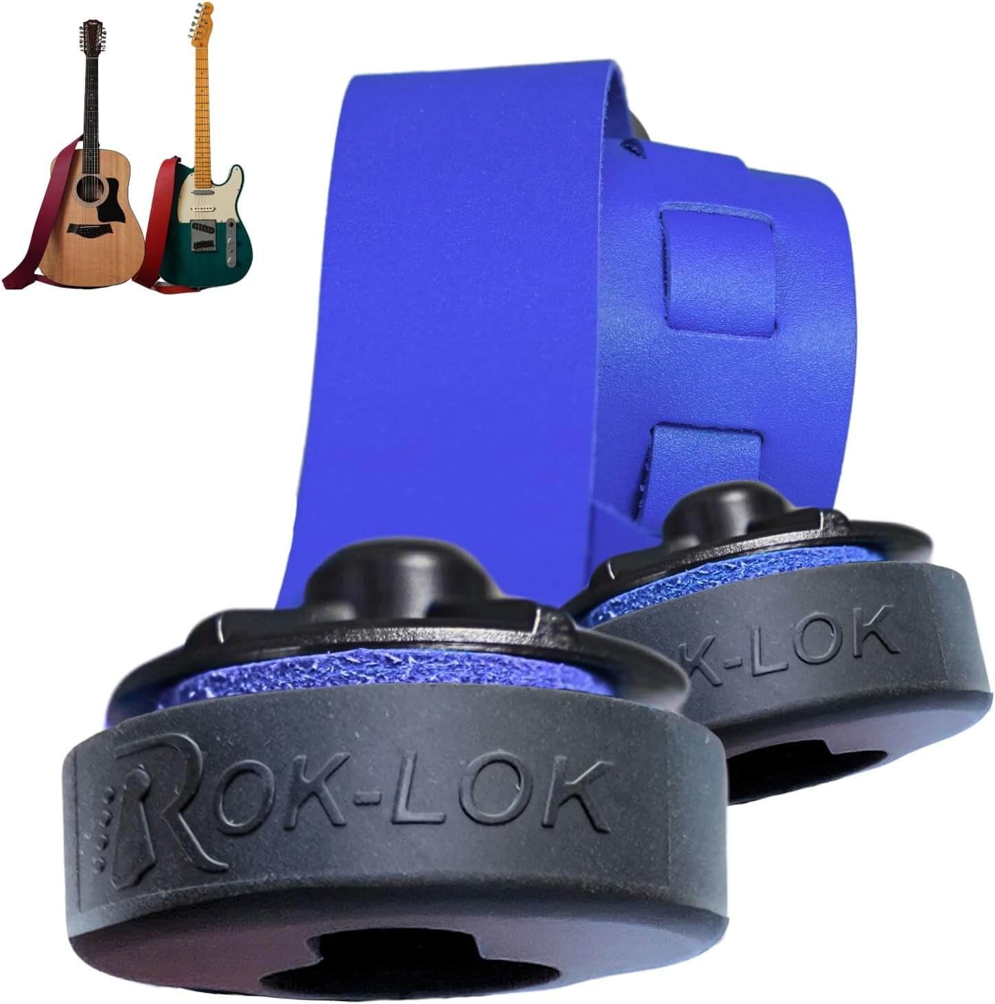 Rok Lok PRO – Universal Quick-Change Guitar Strap Lock System – Rok Lok PRO – Universal Quick-Change Guitar Strap Lock System – Rubber-Coated for Finish Protection – No Tools, No Mods, Fits Most Electric, Acoustic & Bass Guitars