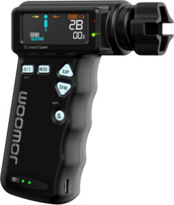 T2 Smart Automatic Guitar & Ukulele Tuner | Fast Acoustic Guitars Auto-Tuner With 180RPM Electric String Winder | Safe & Professional Grade Tuner For Ukuleles | USB Rechargeable Battery