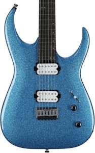 Jackson Pro Series Signature Misha Mansoor Juggernaut HT6 Electric Guitar, Caramelized Maple Fingerboard, Blue Sparkle