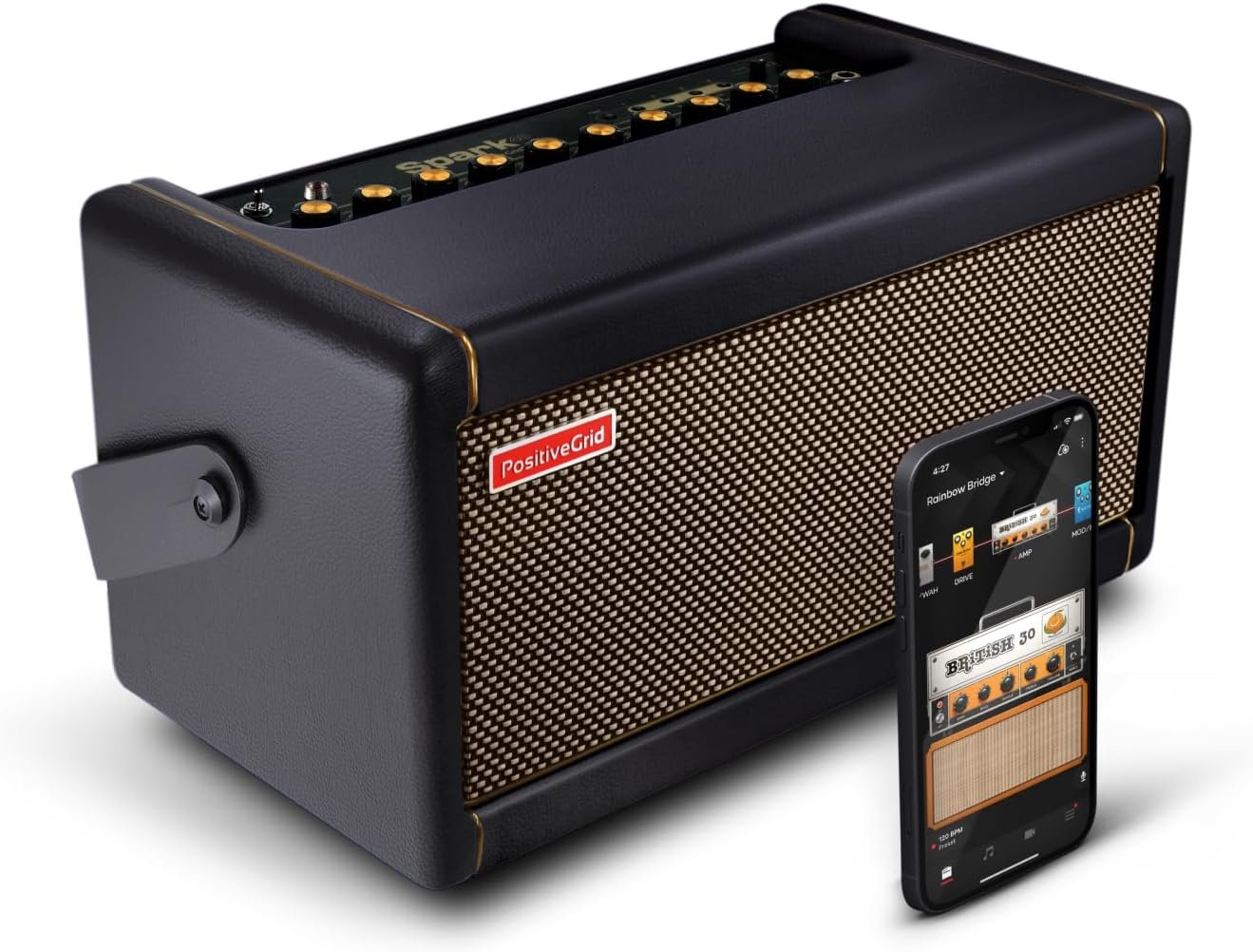 Positive Grid Spark Guitar Amplifier: 40 Watt Electric Guitar, Bass and Acoustic Combo Amplifier with Mobile App