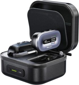 Xvive AC58 Wireless Guitar System 5.8GHz, A58 Guitar Wireless System with Charging Case for Active or Passive Pickup Electric/Acoustic Bass Guitar