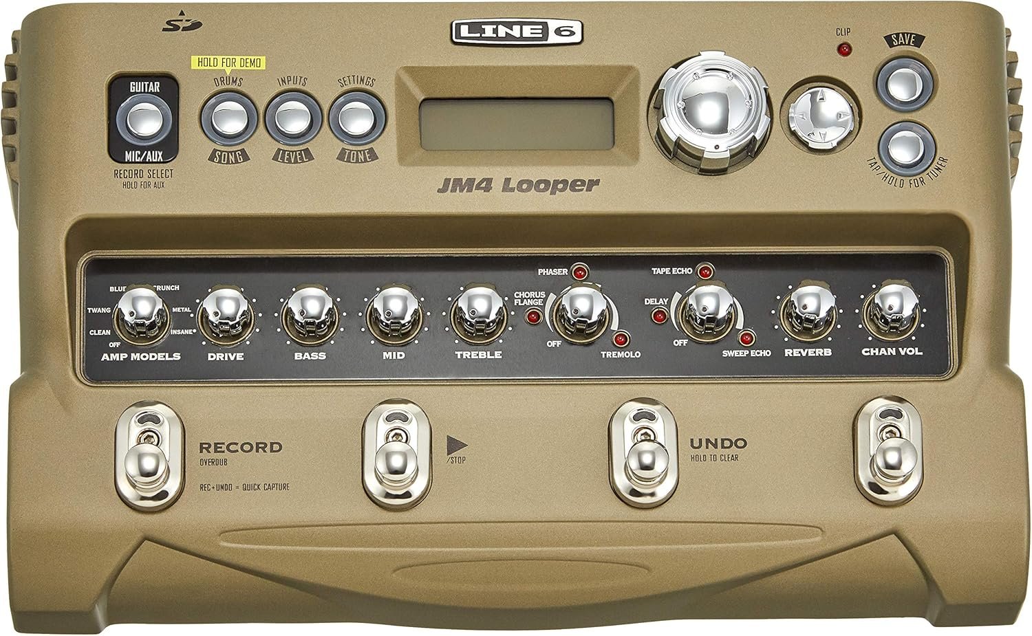 Line 6 JM4 Looper a versatile guitar pedal known for its extensive built-in jam tracks