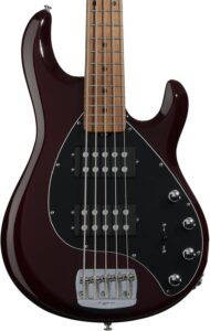 Ernie Ball Music Man StingRay 5 Special HH 5-string Bass Guitar - Oxblood