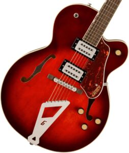 Gretsch Streamliner G2420 hollowbody electric guitar Claret Burst front view