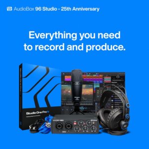 PreSonus AudioBox USB Recording Bundle for home songwriting and recording