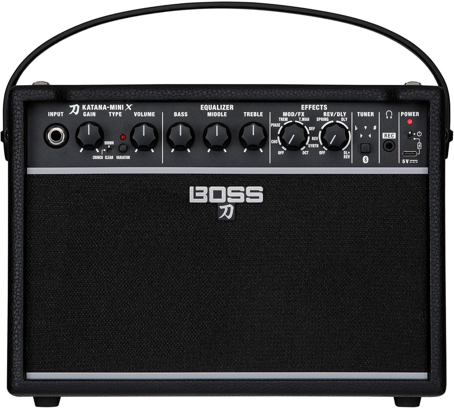 The BOSS Katana-Mini X is a compact 10-watt guitar amplifier with Bluetooth, onboard effects and rechargeable portability, aimed at players who want useful practice features without giving up the familiar Katana sound.