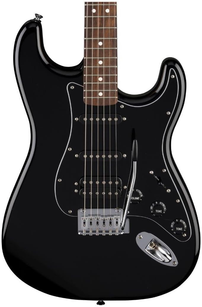 Fender Standard Stratocaster HSS black electric guitar