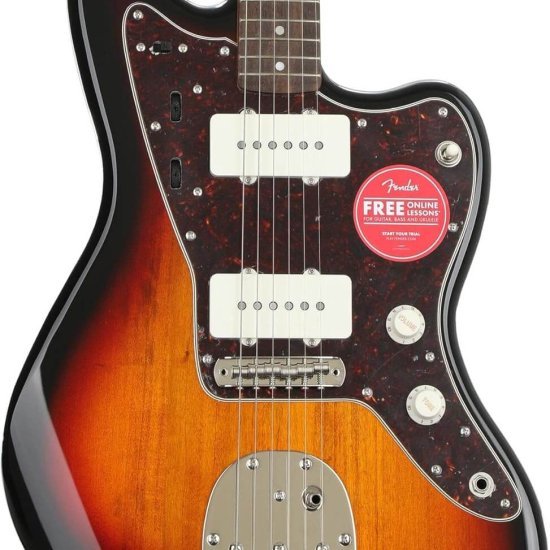 Squier Classic Vibe 60s Jazzmaster Electric Guitar, with 2-Year Warranty, 3-Color Sunburst, Laurel Fingerboard
